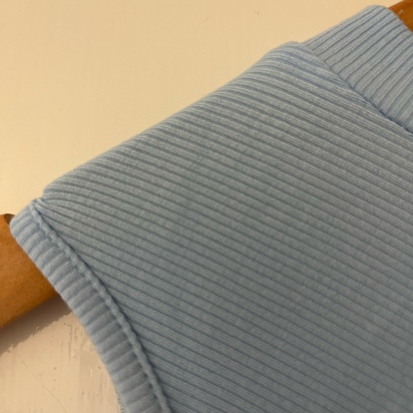 Sleeveless Bodycon Dress Crewneck Crisscross Twist Ruched Slit Midi Dress - Picture 2 of 3